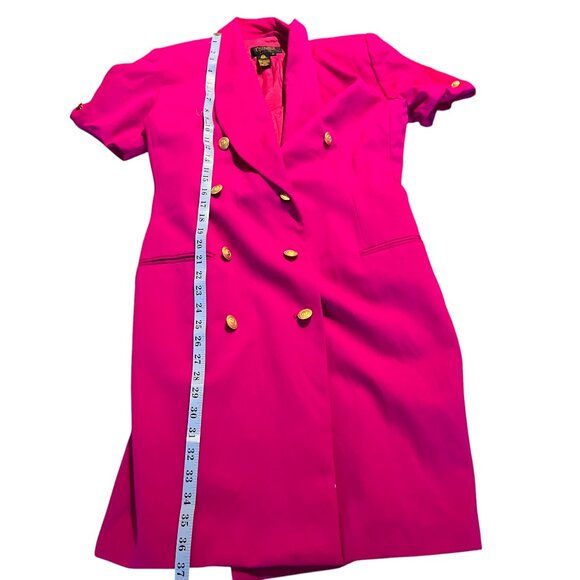 Premier Dresses Petites Vintage Pink Blazer Dress with Statement Button Size 8 - Picture 17 of 17